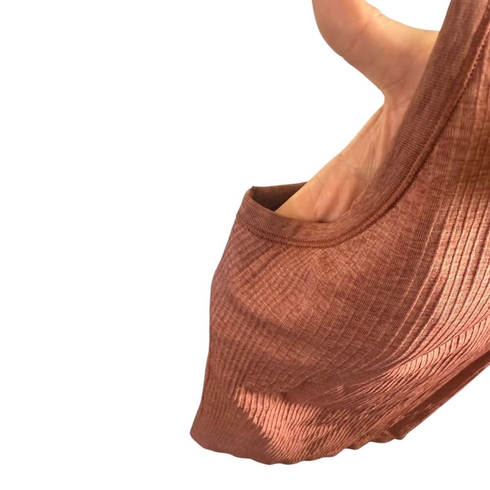Lululemon Ebb to Street Tank Top Size 6 Ancient Copper Built In Bra - Picture 7 of 8